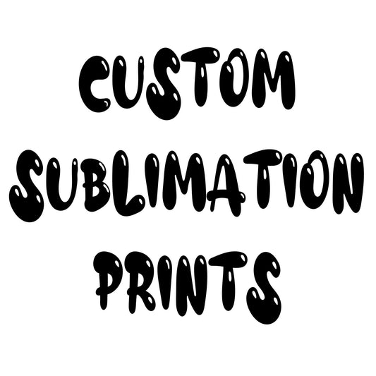 Custom printed sublimation pages