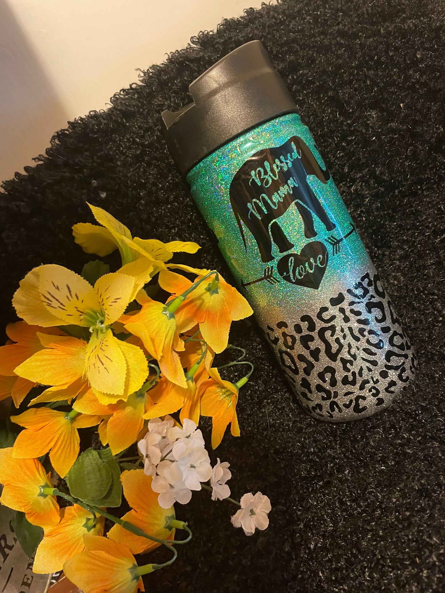 Customize your adult size 20oz water bottles with glitter, vinyl and epoxy