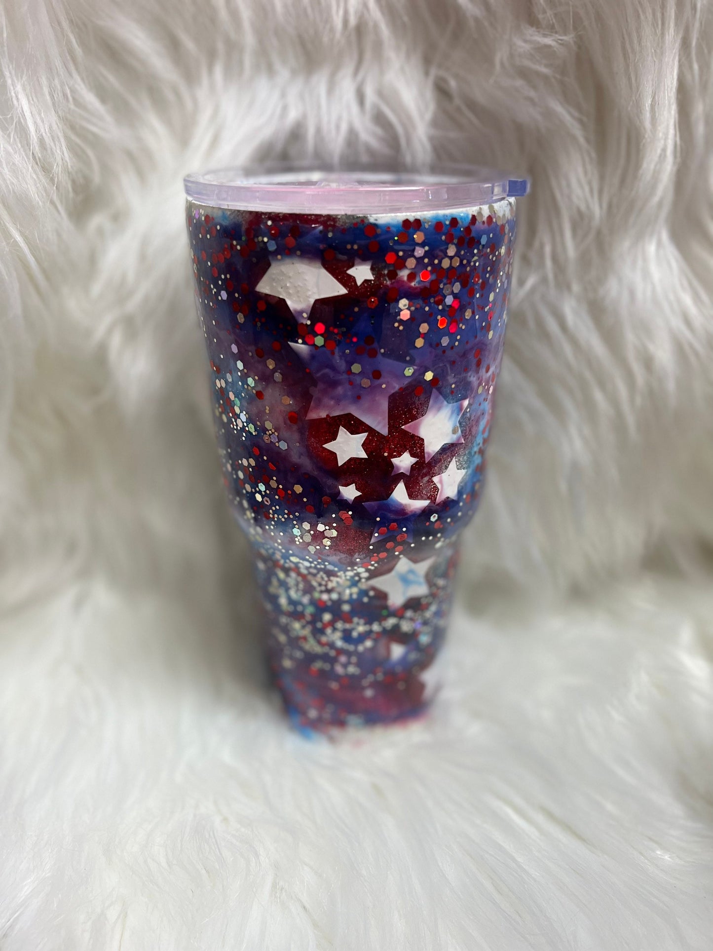 Fourth of July explosion 30 oz tumbler